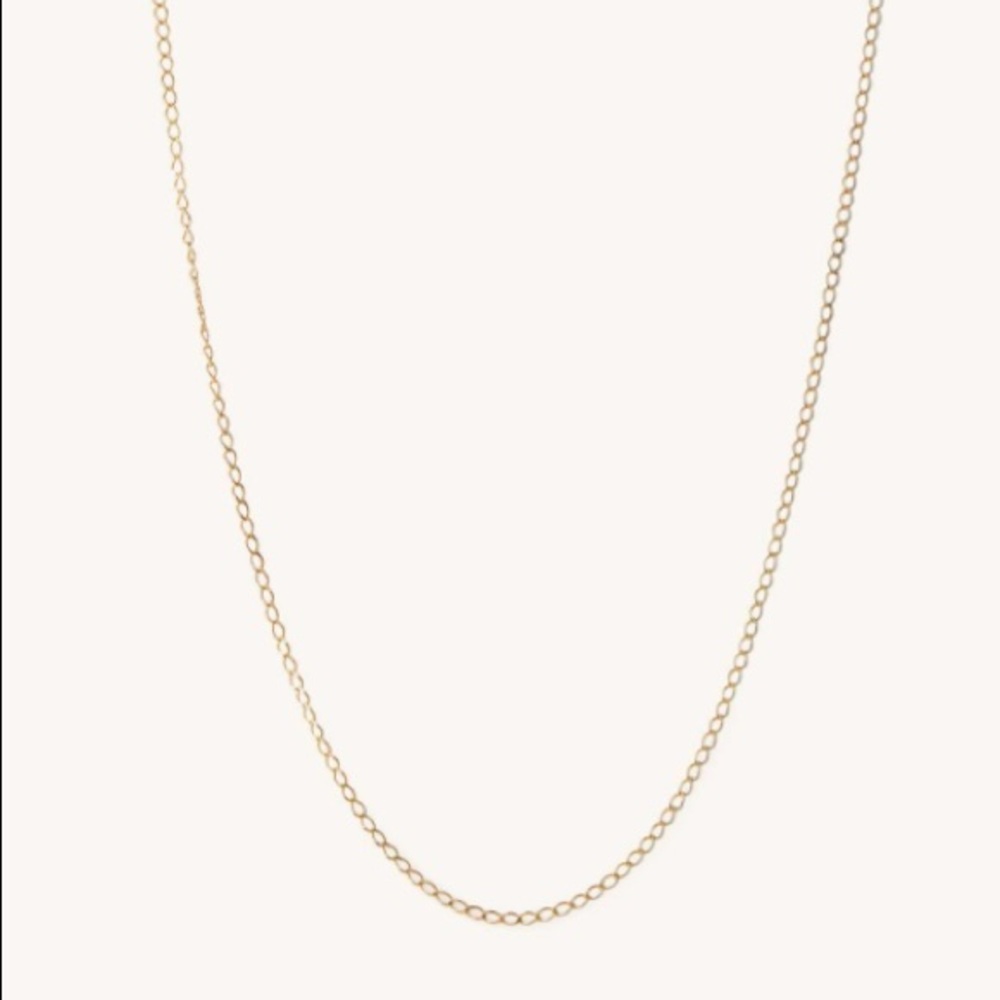Thin Curb Chain Necklace